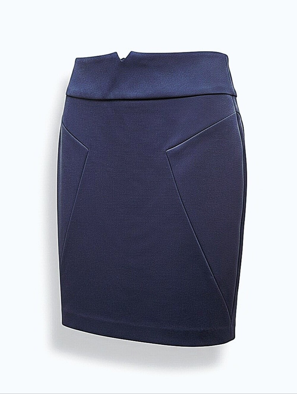 NWT! Adrienne Vittadini Navy Sculpted Pencil Skirt